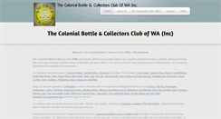 Desktop Screenshot of colonialbottleclubofwa.com